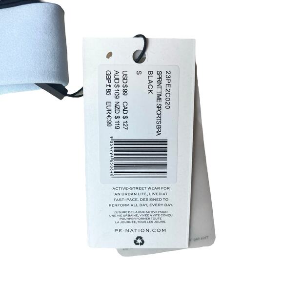 NWT P.E NATION Sprint Time Sports Bra Sz S - Picture 6 of 11